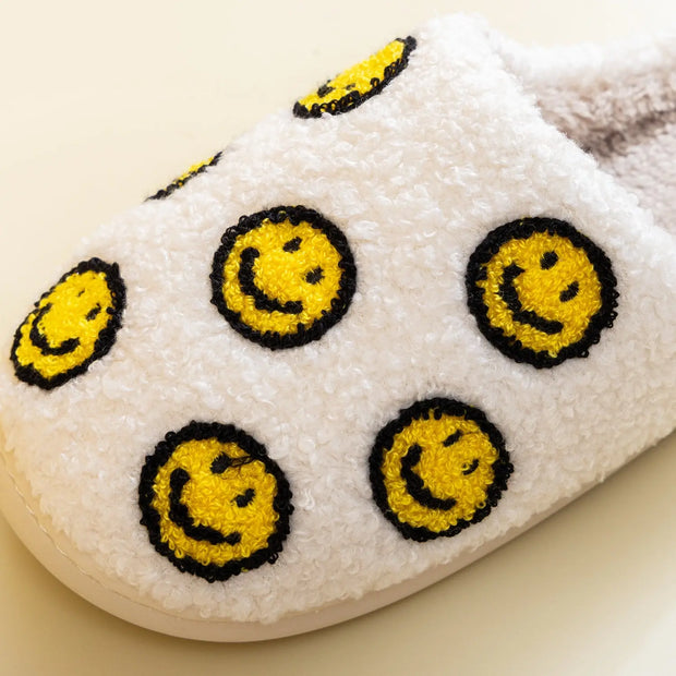 Melody Smiley Face Slippers - Fashionmj