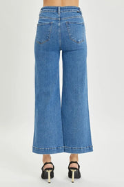 RISEN Full Size High Rise Wide Leg Jeans - Fashionmj