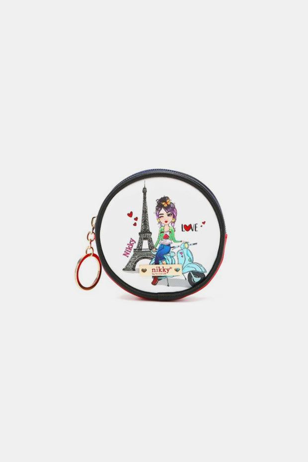 Nicole Lee USA Keychain Round Coin Purse - Fashionmj