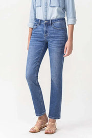 Lovervet Full Size Maggie Midrise Slim Ankle Straight Jeans - Fashionmj