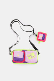 Himawari Removable Strap Nylon Crossbody Bag with EarPods Bag Trendsi