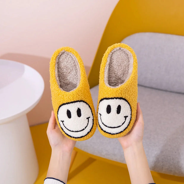 Melody Smiley Face Slippers - Fashionmj