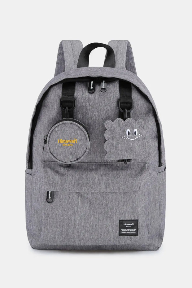 Himawari Waterproof Canvas Backpack Bag with Removable Coin Purse Trendsi