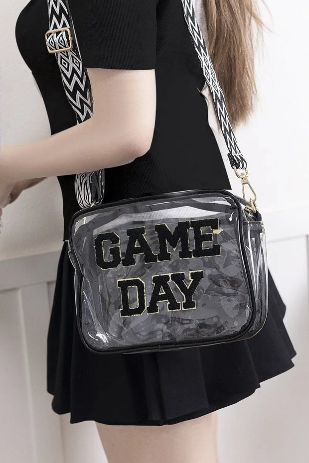 Zenana GAME DAY Stadium Approved Transparent Crossbody Bag Trendsi