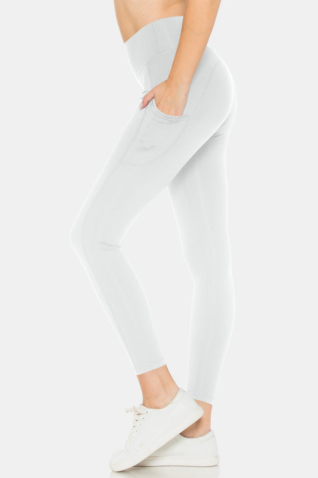 Leggings Depot High Waist Leggings with Pockets - Fashionmj