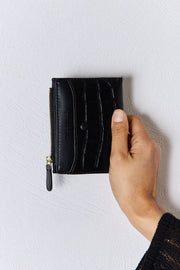 David Jones Texture PU Leather Mini Wallet - Fashionmj