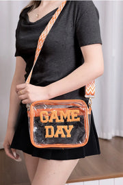 Zenana GAME DAY Stadium Approved Transparent Crossbody Bag Trendsi