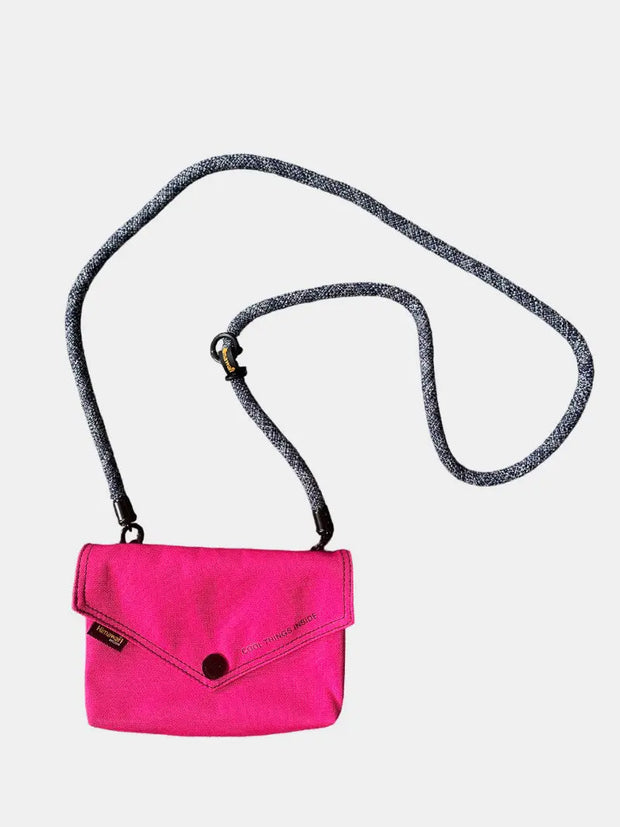 Himawari Solid Color Envelope Shape Crossbody Bag with Removable Strap Trendsi