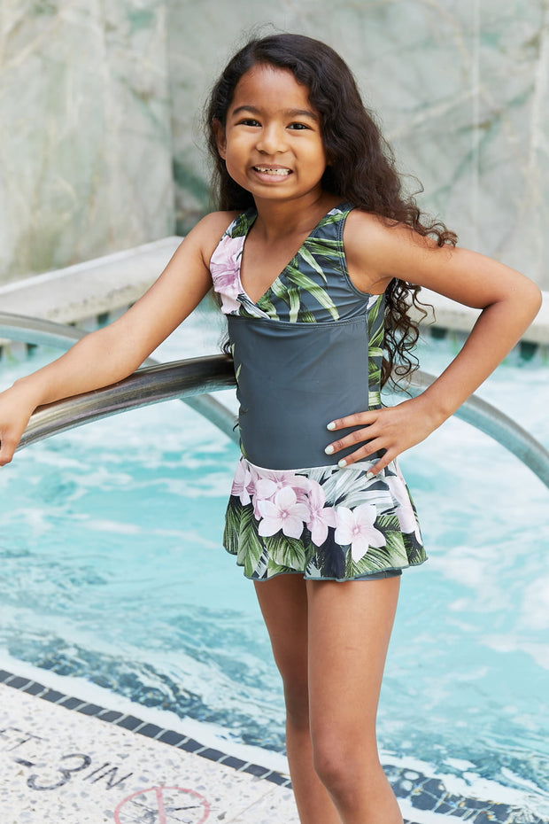 Marina West Swim Clear Waters Swim Dress in Aloha Forest - Fashionmj