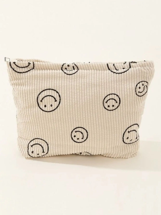 Zenana Corduroy Smile Clutch Bag Trendsi