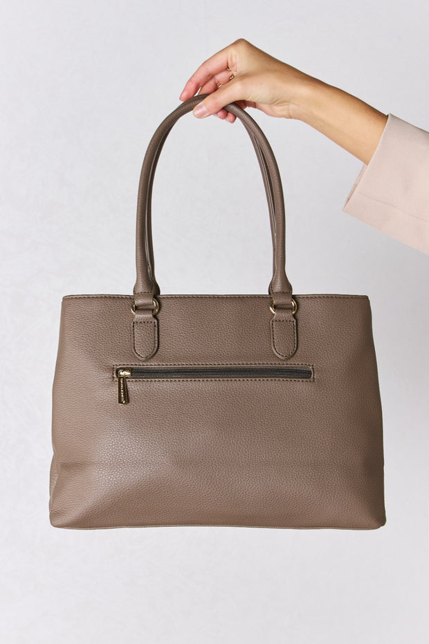 David Jones Structured Leather Handbag - Fashionmj