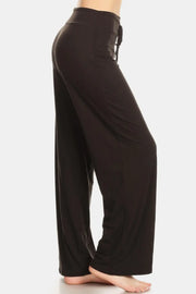 Leggings Depot High Waist Drawstring Wide Leg Pants Trendsi