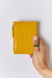 David Jones Texture PU Leather Mini Wallet - Fashionmj