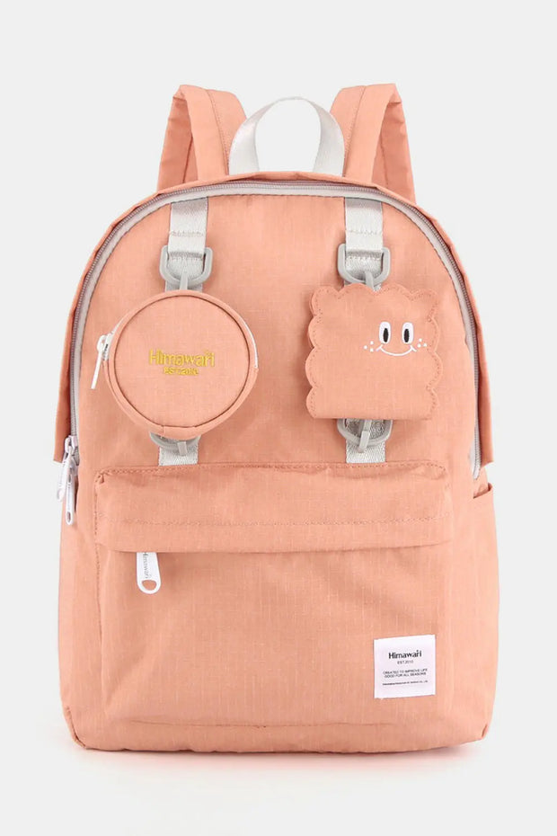 Himawari Waterproof Canvas Backpack Bag with Removable Coin Purse Trendsi