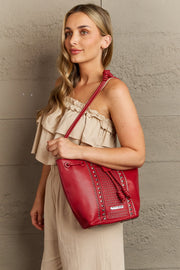 Nicole Lee USA Amy Studded Bucket Bag - Fashionmj