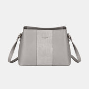 David Jones PU Leather Crossbody Bag - Fashionmj