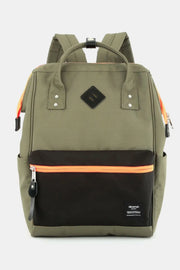 Himawari Contrast Waterproof Backpack Bag with Reinforced Edges Trendsi