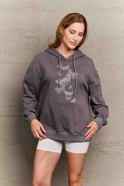 Simply Love Simply Love Full Size Dropped Shoulder Butterfly Graphic Hoodie - Fashionmj