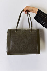 David Jones Texture PU Leather Handbag - Fashionmj