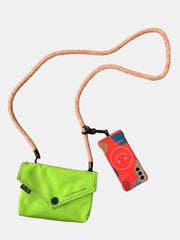 Himawari Solid Color Envelope Shape Crossbody Bag with Removable Strap Trendsi