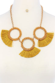 Fashion chunky stylish necklace and earring set - Fashionmj