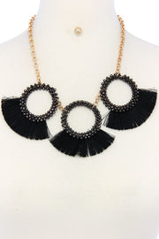 Fashion chunky stylish necklace and earring set - Fashionmj