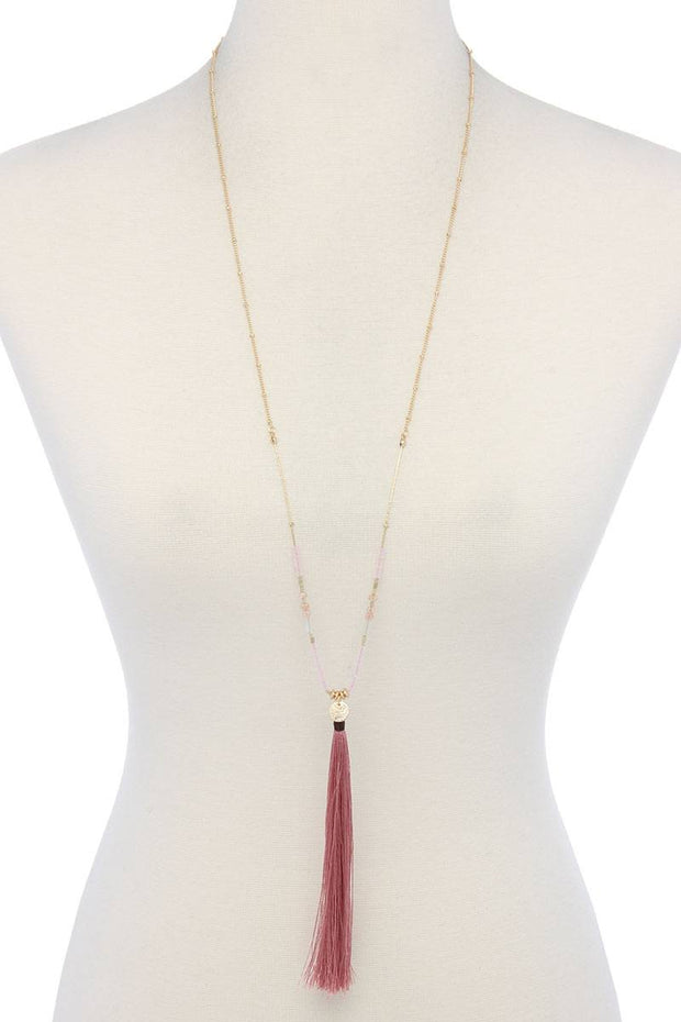 Tassel Pendant Necklace - Fashionmj