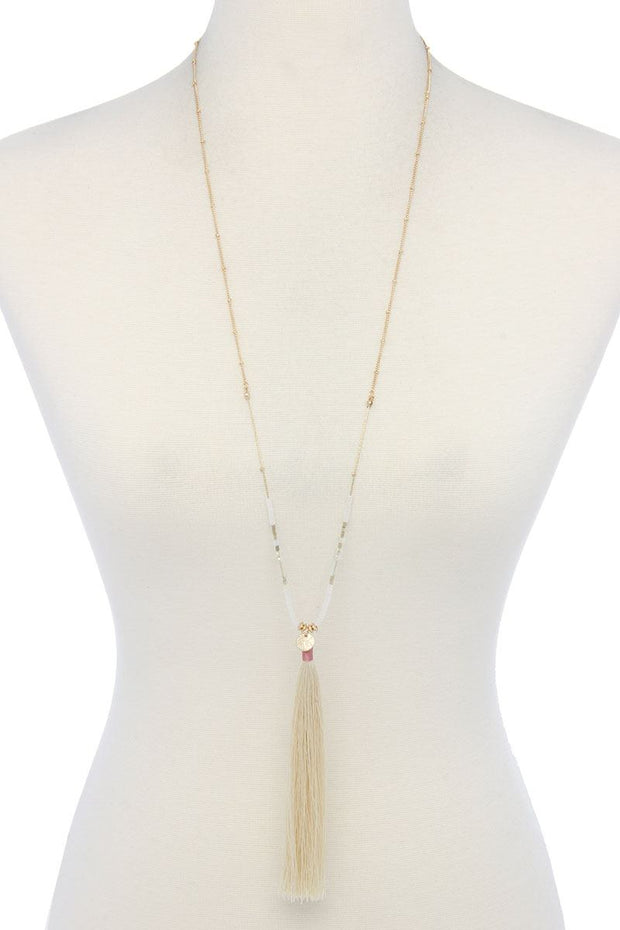 Tassel Pendant Necklace - Fashionmj