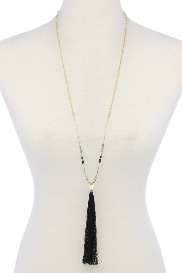 Tassel Pendant Necklace - Fashionmj