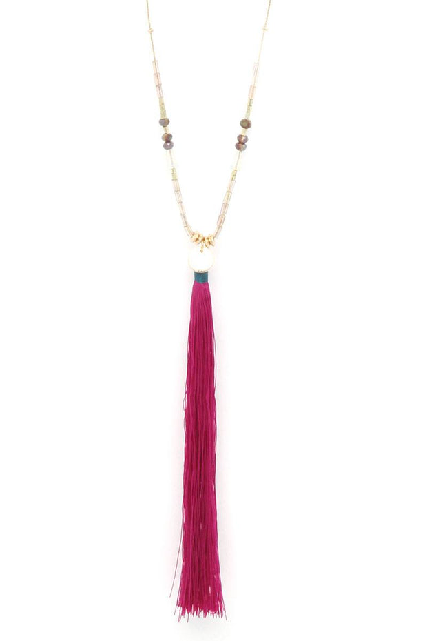 Tassel Pendant Necklace - Fashionmj