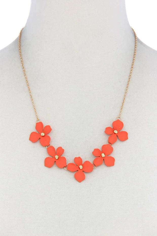 Flower Necklace - Fashionmj