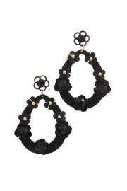 Floral Post Drop Earring