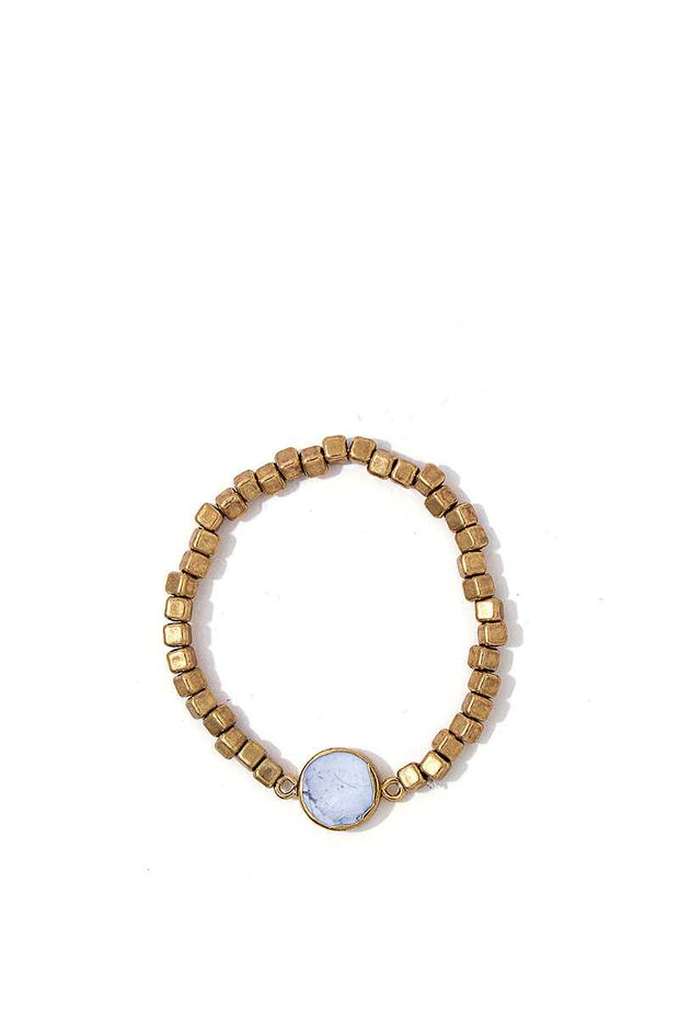 Modern Multi Beaded And Stone Bracelet - Fashionmj