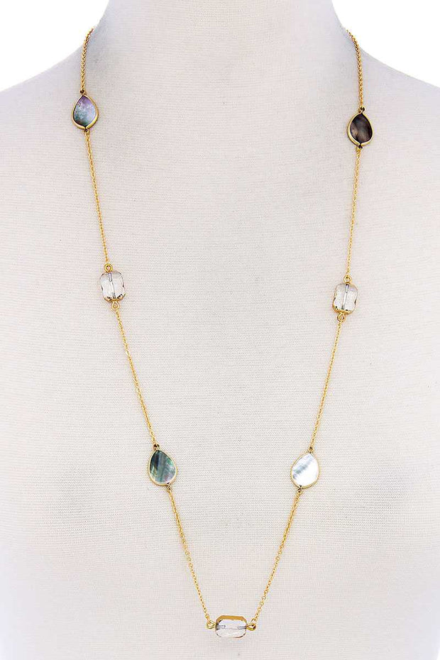 7 Stones Trendy Necklace - Fashionmj