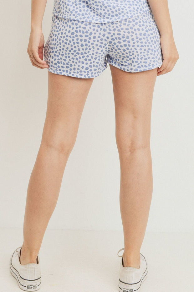 Leopard Printed Terry Short Pants - Fashionmj