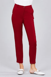 Seam Side Pocket Classic Long Pants - Fashionmj