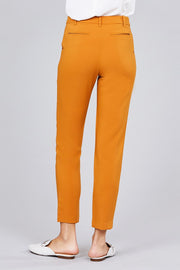 Seam Side Pocket Classic Long Pants - Fashionmj