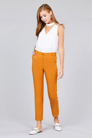 Seam Side Pocket Classic Long Pants - Fashionmj