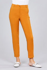 Seam Side Pocket Classic Long Pants - Fashionmj