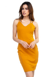 Crisscross Double Spaghetti Dress - Fashionmj