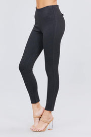 Waist Elastic Band Ponte Pants - Fashionmj