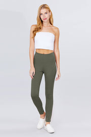 Waist Elastic Band Ponte Pants - Fashionmj