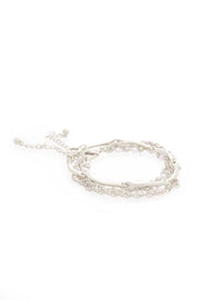 Pearl Point Multi Layered Chain Bracelet - Fashionmj