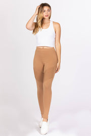 Pintuck Detail Ponte Pants - Fashionmj