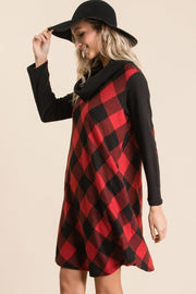 Buffalo Plaid Tartan Swing Dress - Fashionmj