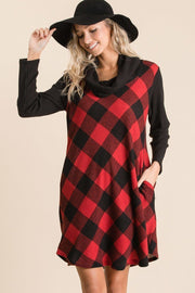 Buffalo Plaid Tartan Swing Dress - Fashionmj