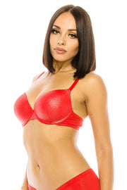 Plunged Bra W/ Underwire - Fashionmj