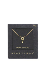 Secret Box Dainty Ring Charm Necklace - Fashionmj