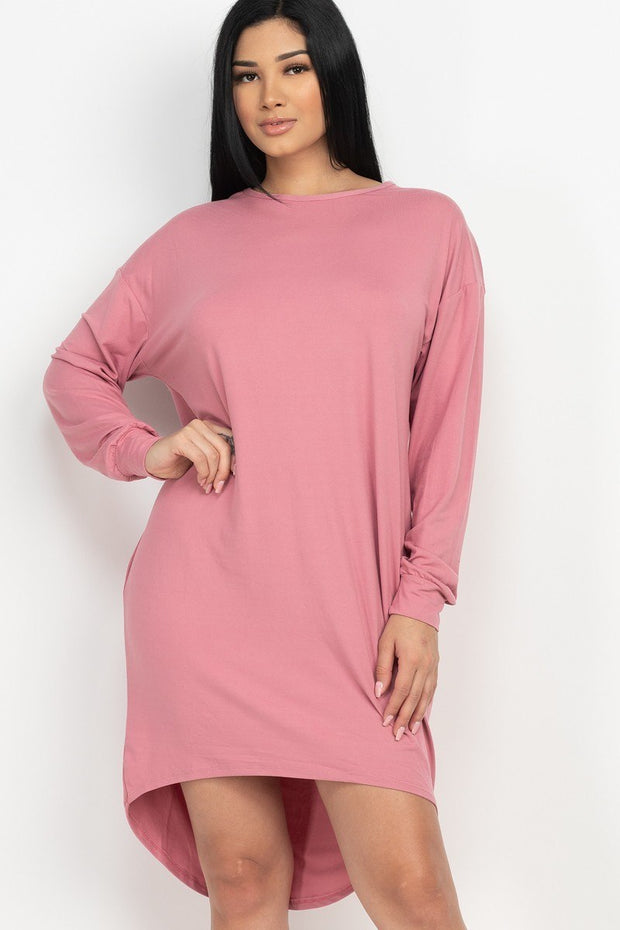 Cozy High Low Dress - Fashionmj