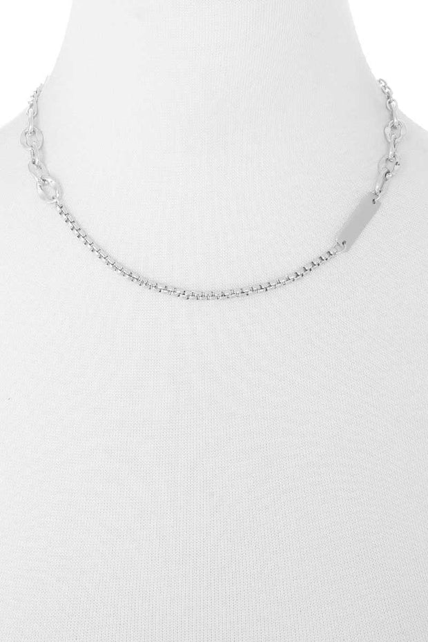 Metal Chain Necklace - Fashionmj